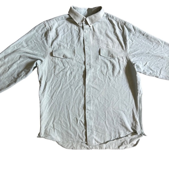 NWOT EPTM MENS LIGHT BLUE BUTTON DOWN CASUAL LONG SLEEVE SHIRT SIZE MEDIUM - Picture 1 of 9